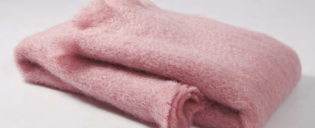Mohair Lisos Blanket | Soft Pink