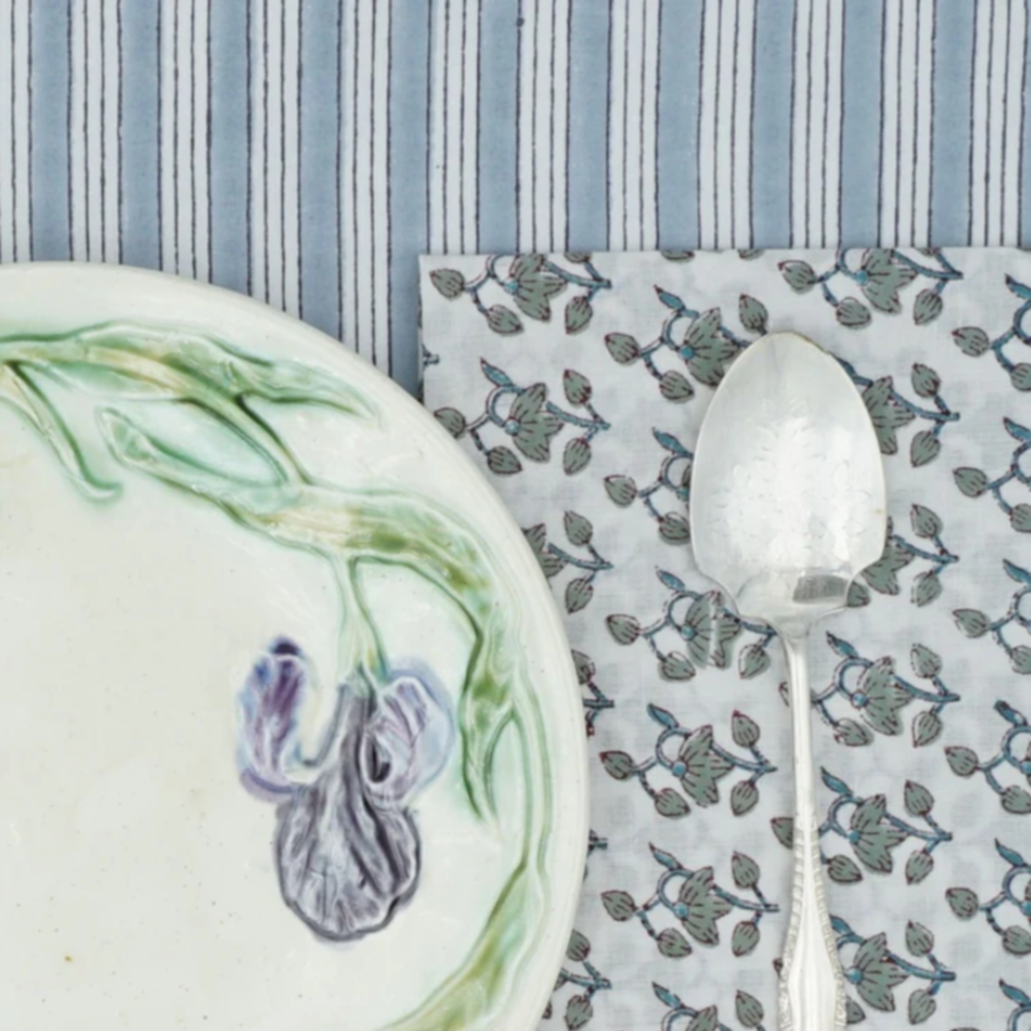 Table Napkins - Perce-Neige Aqua