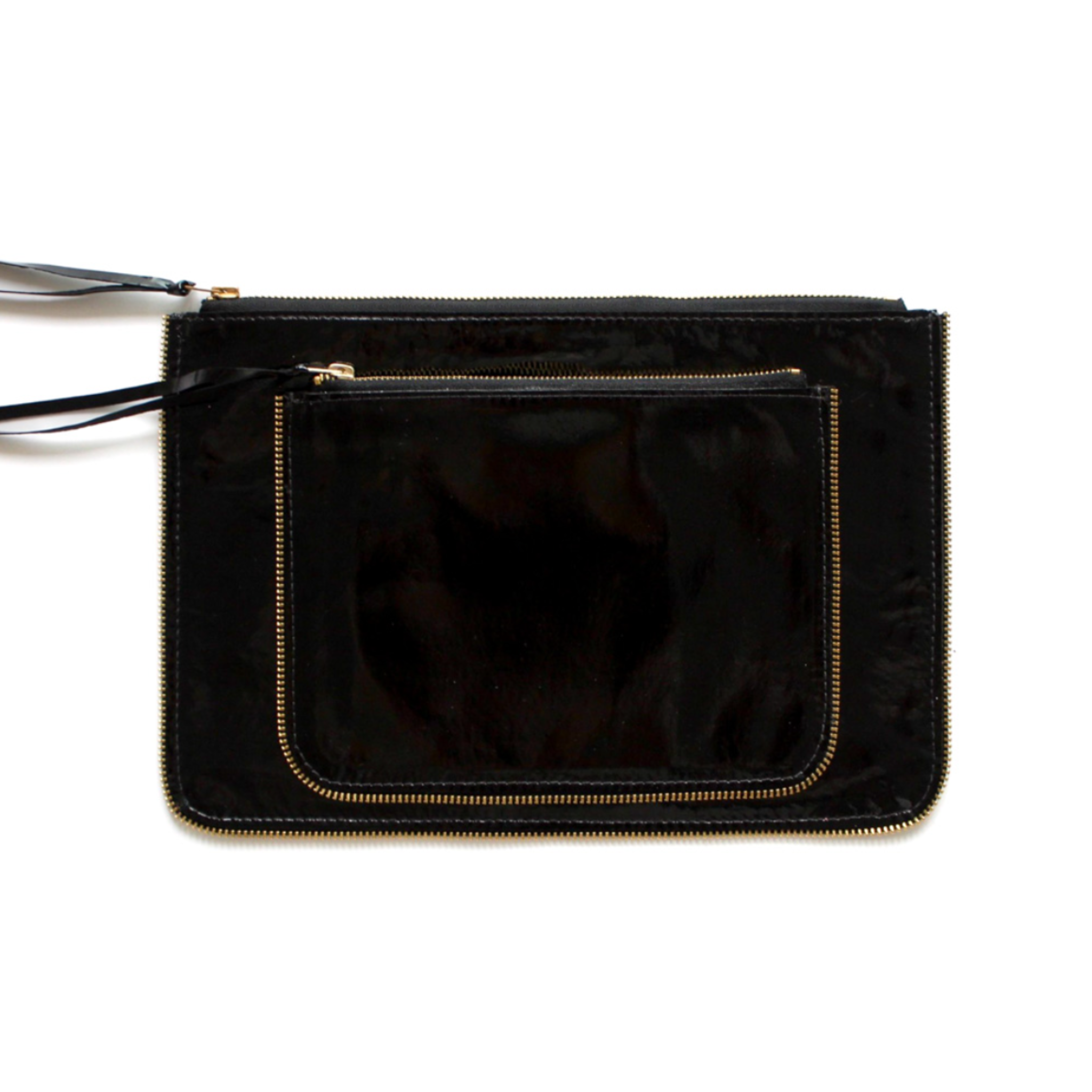 Leather Clutch - Matte Black