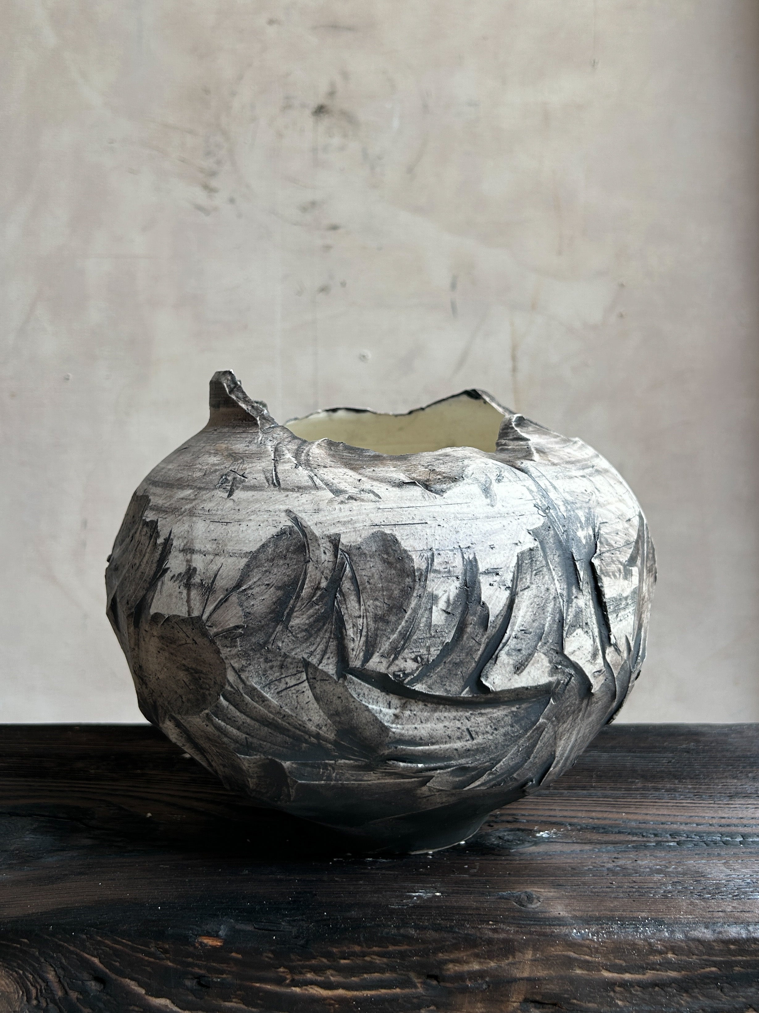 Torn Vase | Charcoal