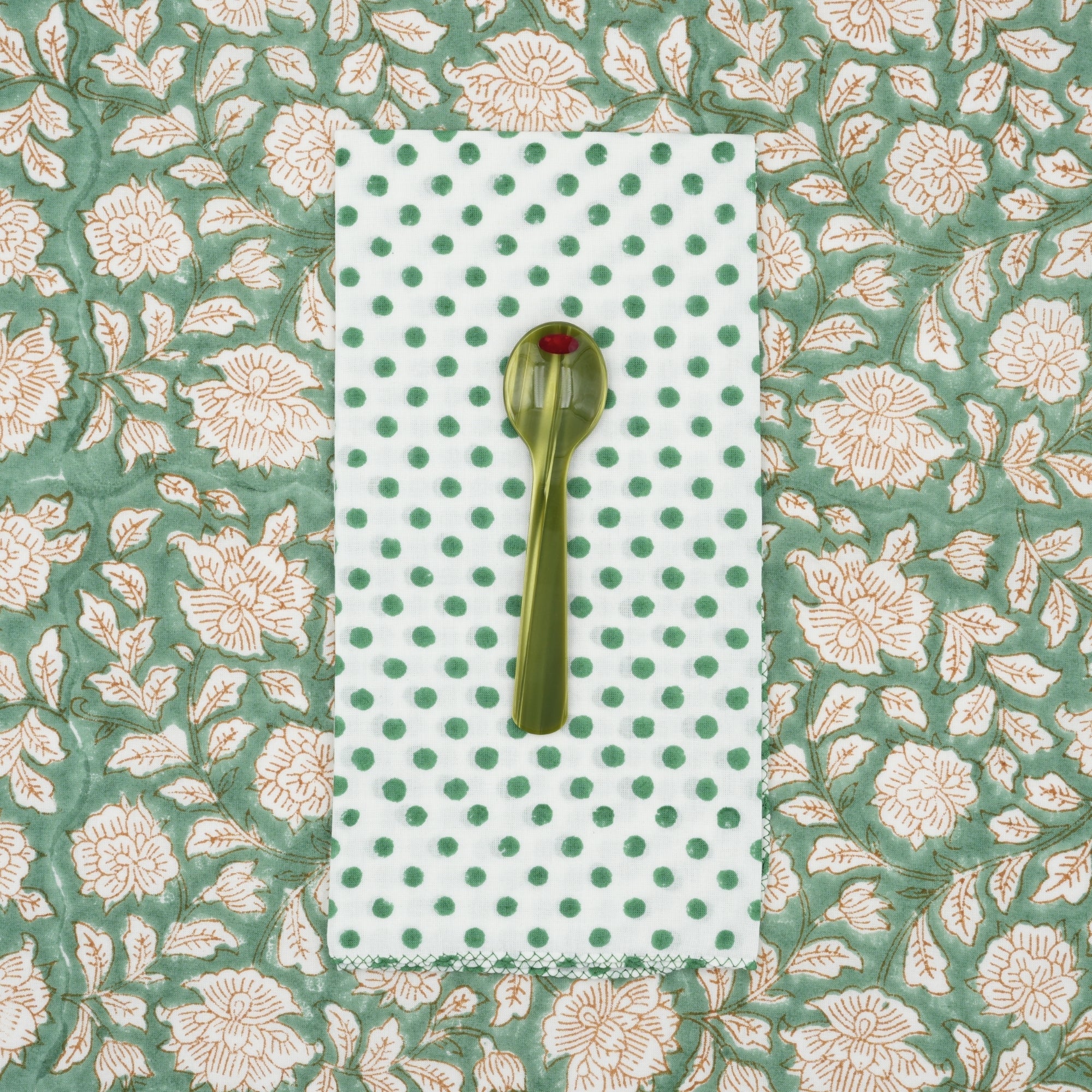 Table Napkins - Polka Juniper