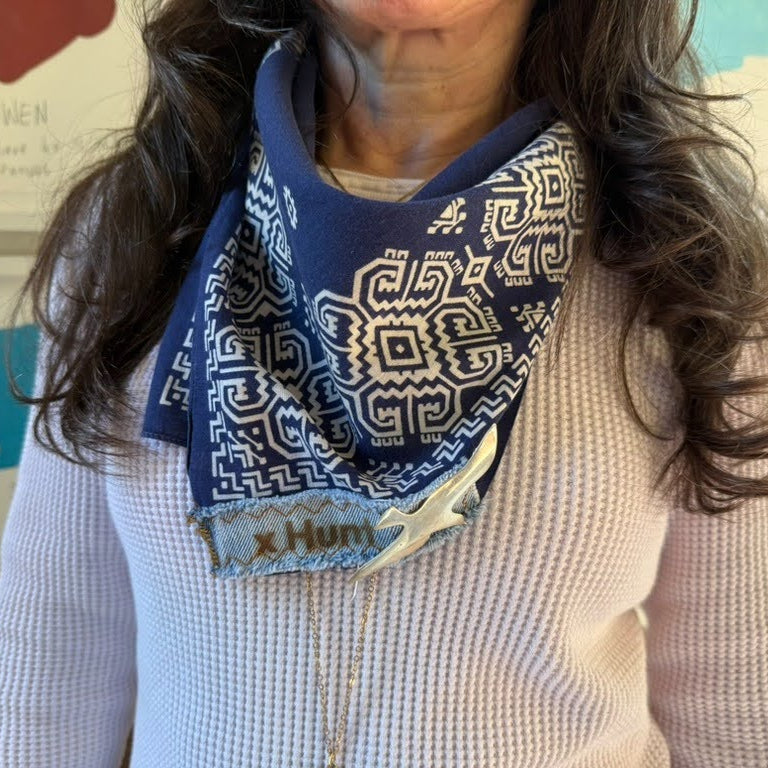 Bandana - Silver bird