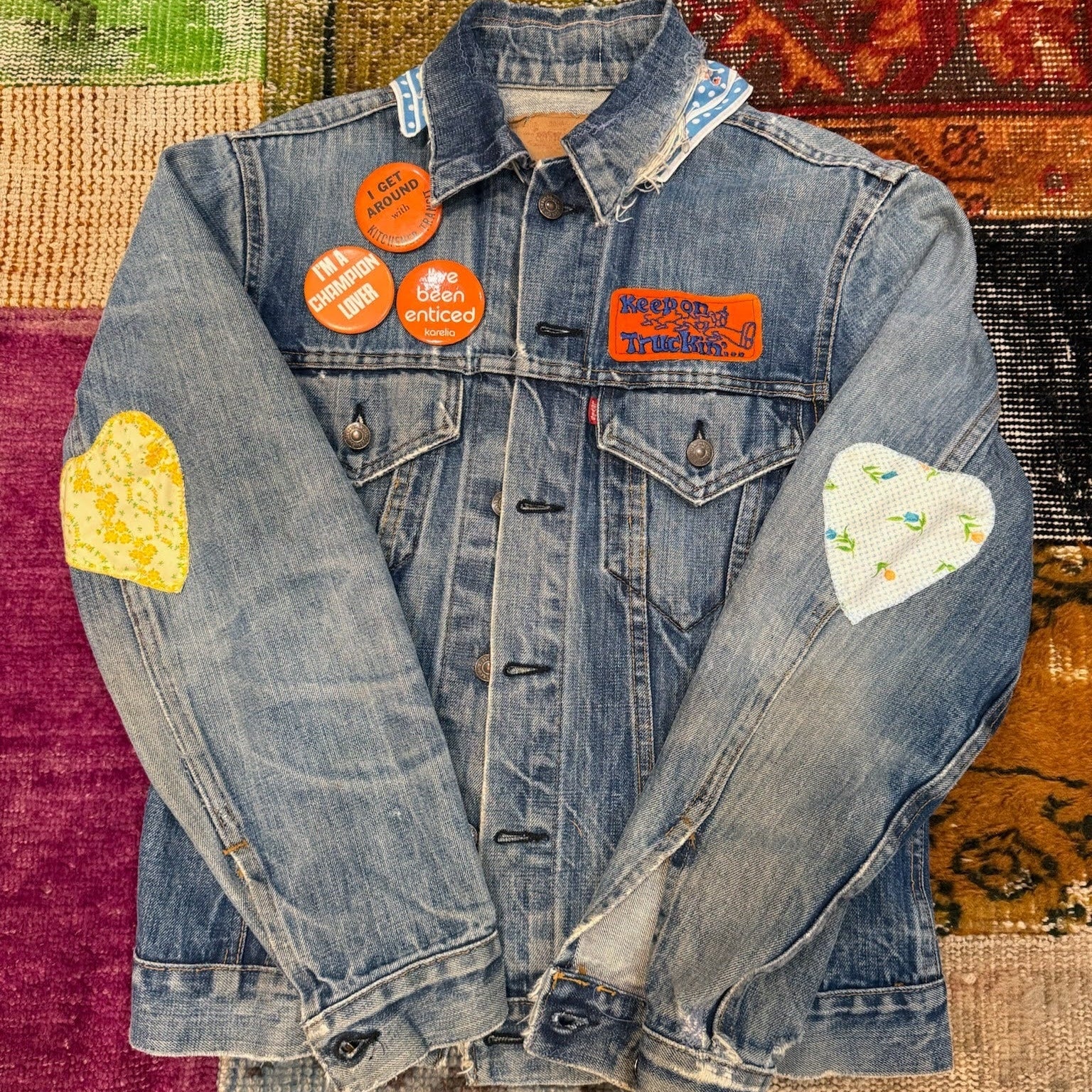 Patched Denim Jackets - Truckin