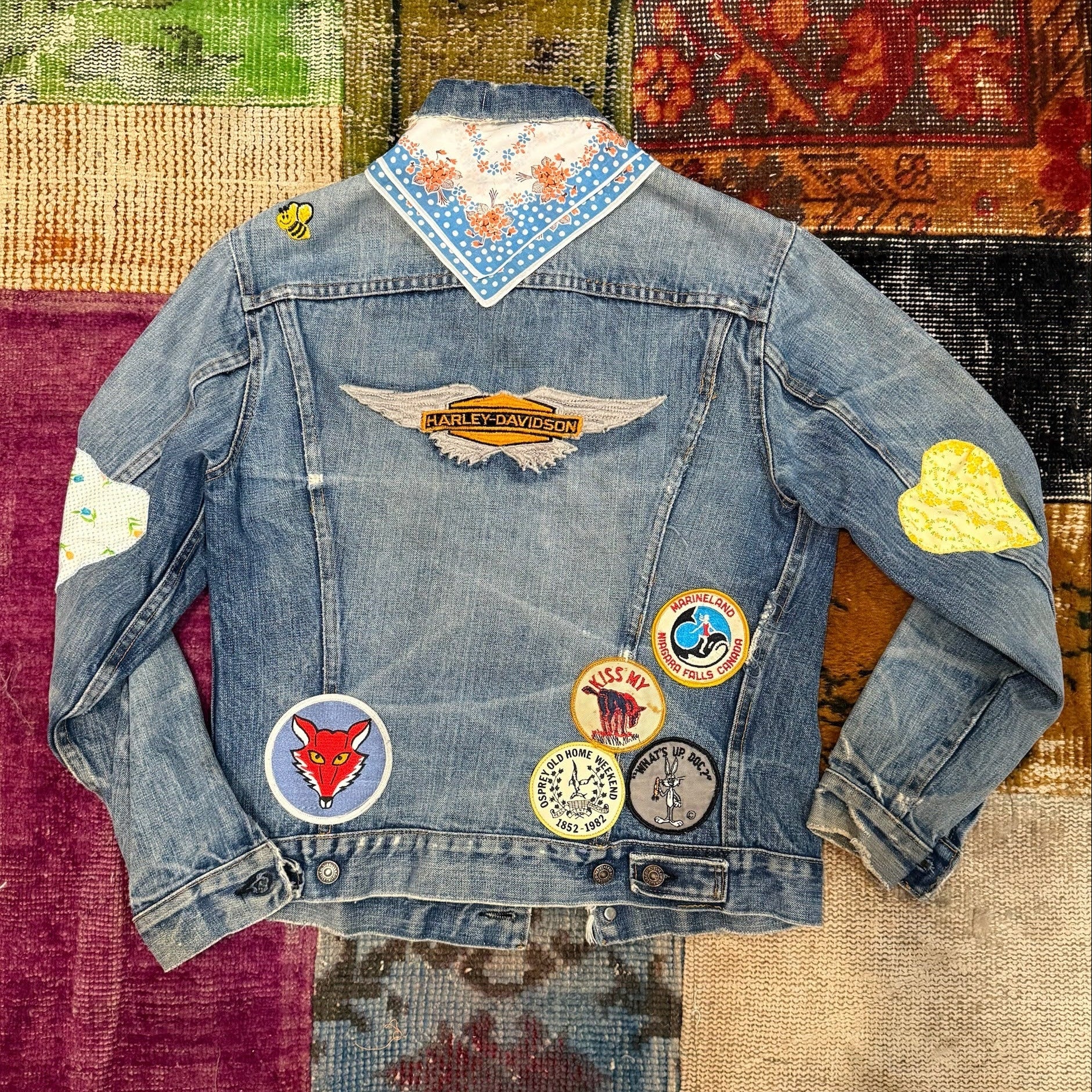 Patched Denim Jackets - Truckin