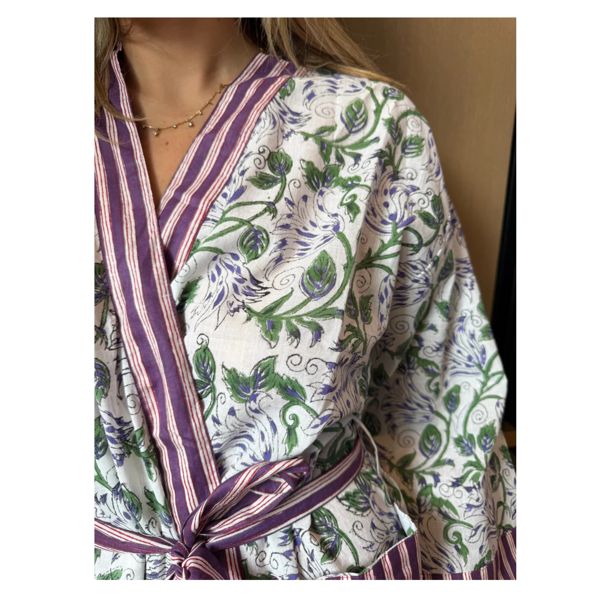 Imli Robe | Purple Garden