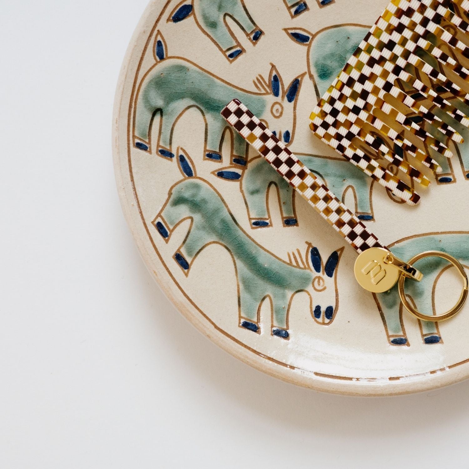 Donkey Pasture Ceramic Plate (Medium)