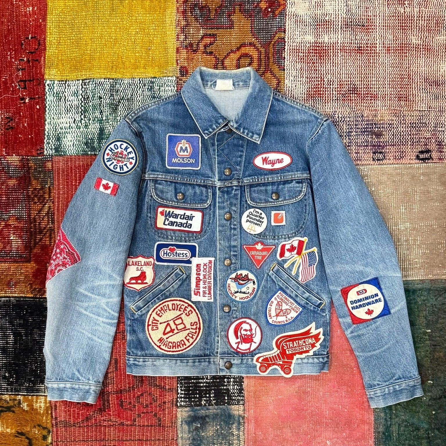 Patched Denim Jackets - Wayne