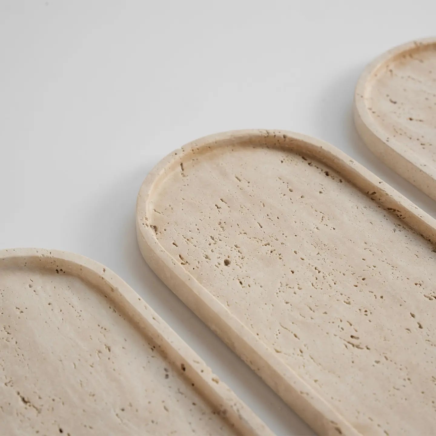 Travertine Oval Tray