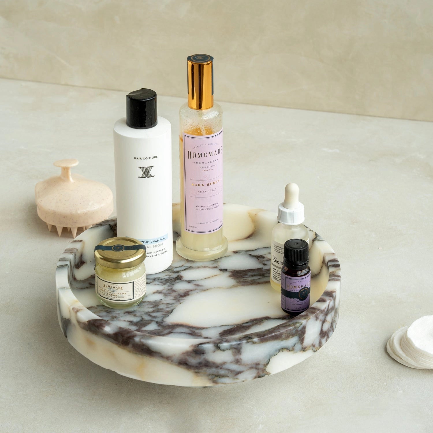 Cyclo Calacatta Marble Bowl