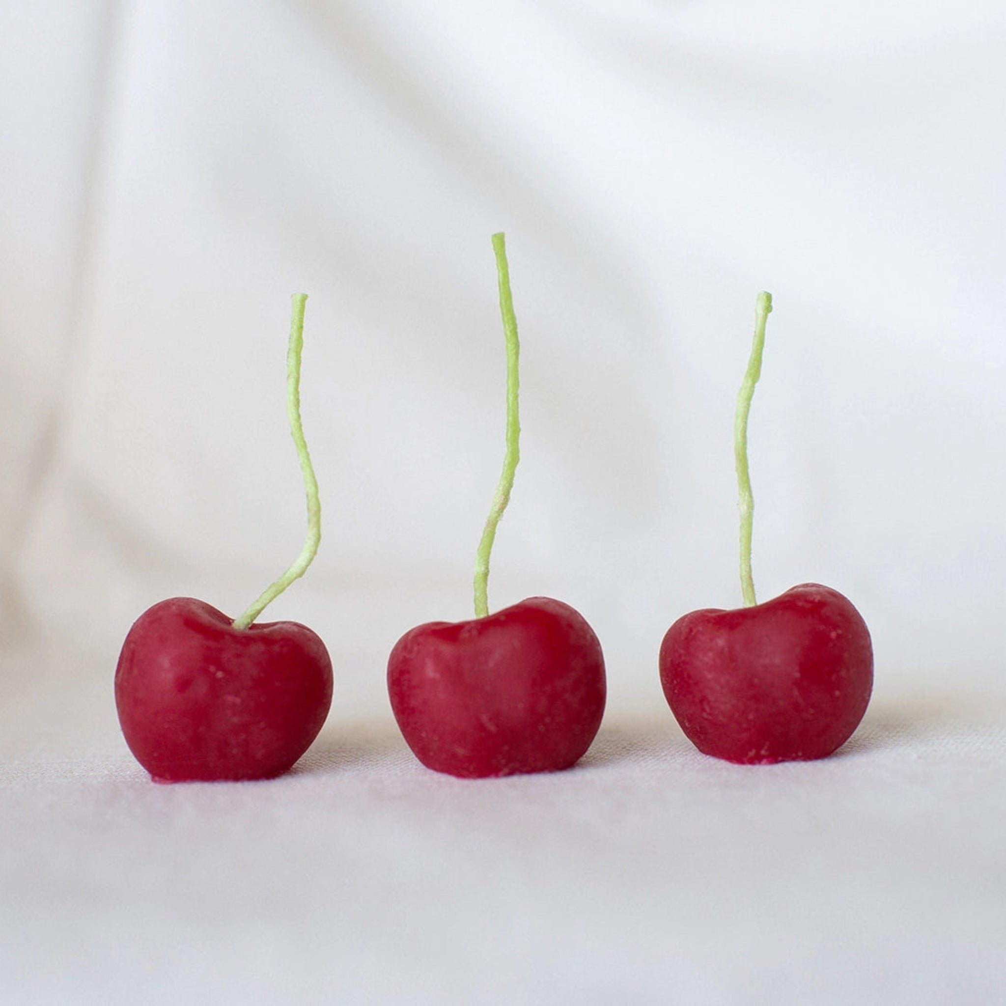 Beeswax Cherry Birthday Candles | Set of 10