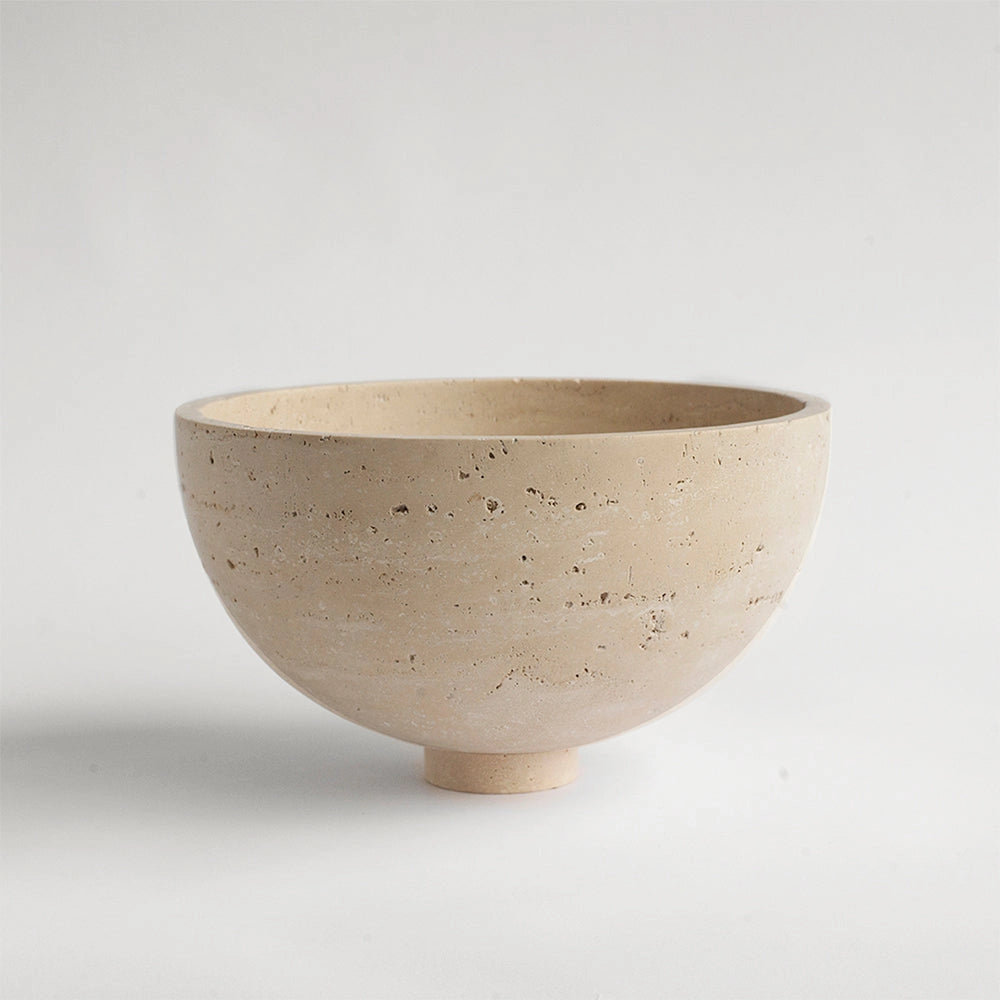 Travertine Marble Fruit Bowl