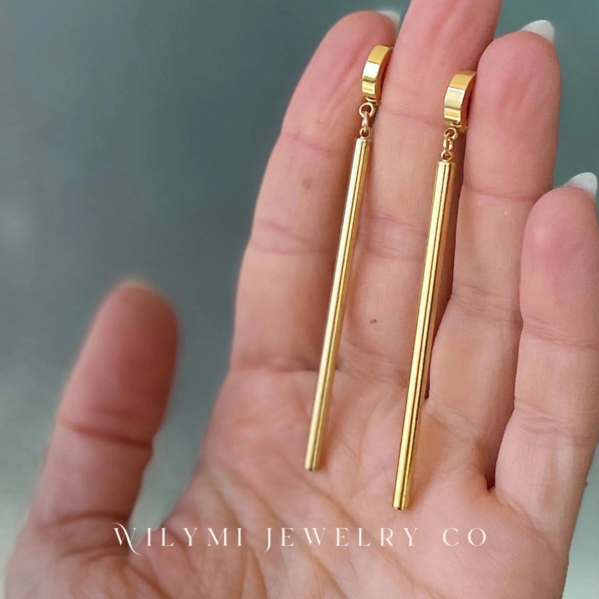 WILYMI Simple Gold Earrings