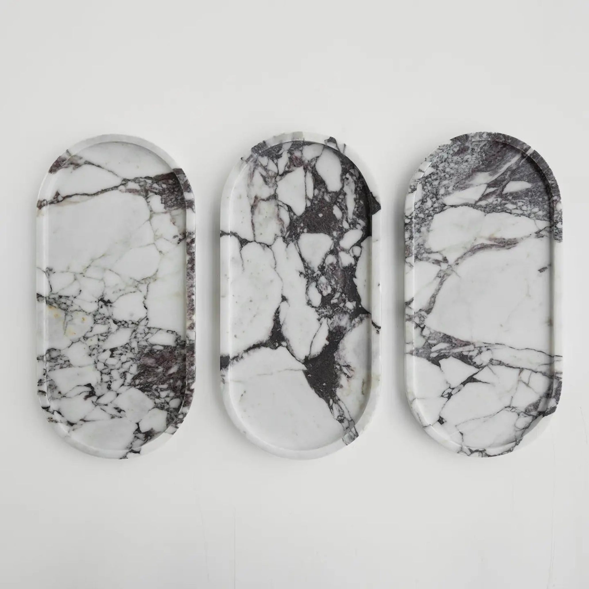 Calacatta Marble Oval Tray