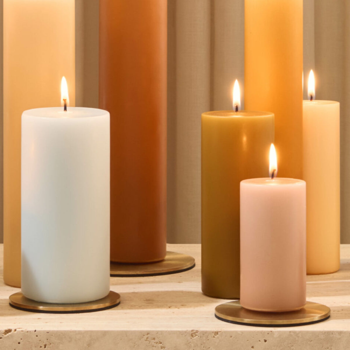 Ester and Erik Candle Plate Matte Gold The Lobby by Heaps Estrin