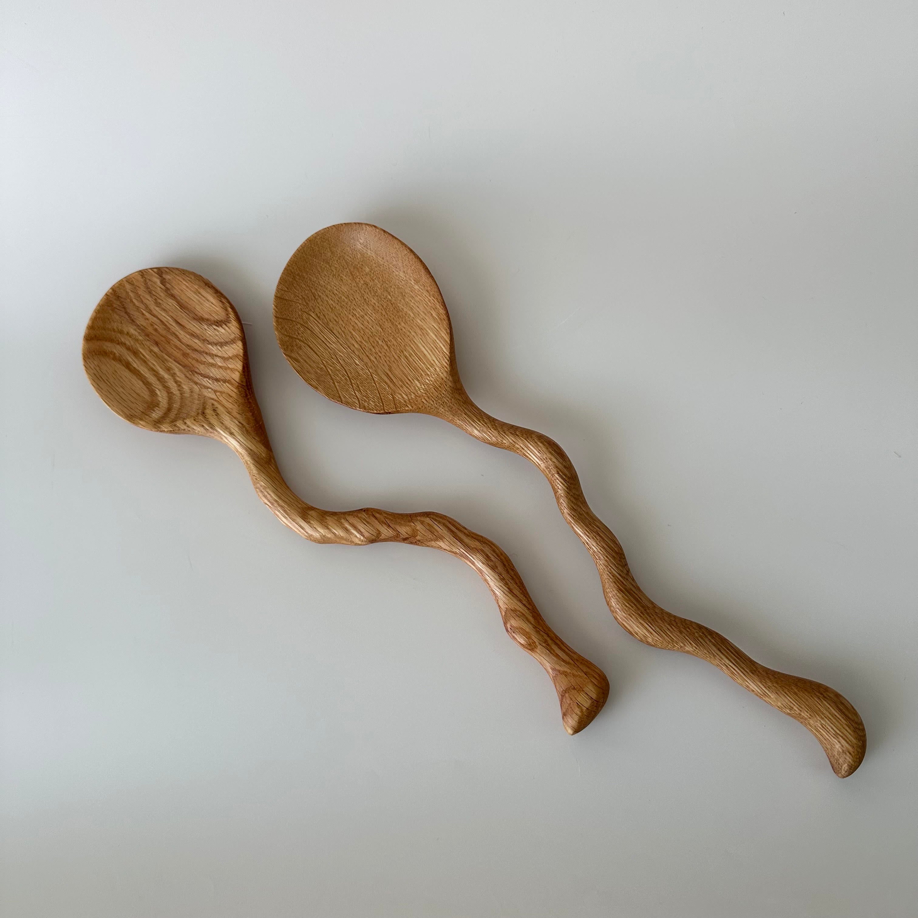 Short Salad Spoon Set | Light